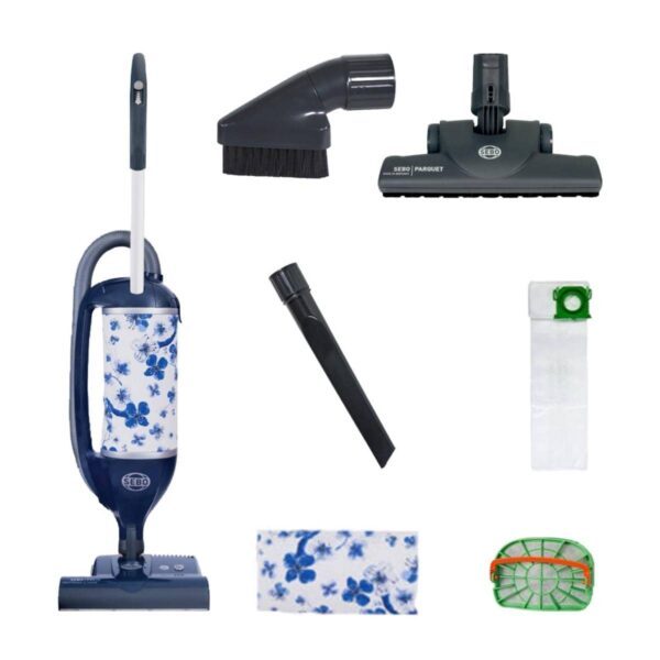 Sebo Premium Felix Upright Vacuum Cleaner with attachments - Indigo