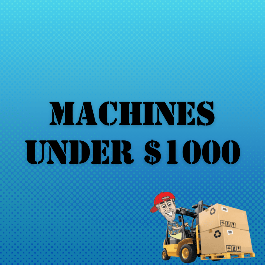 Warehouse sale Category Card for machinesUnder1000