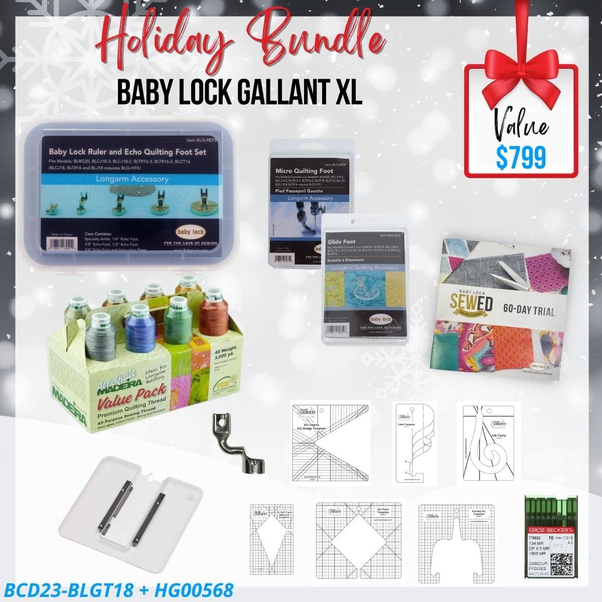 Baby Lock Gallant XL Bundle for holiday sale