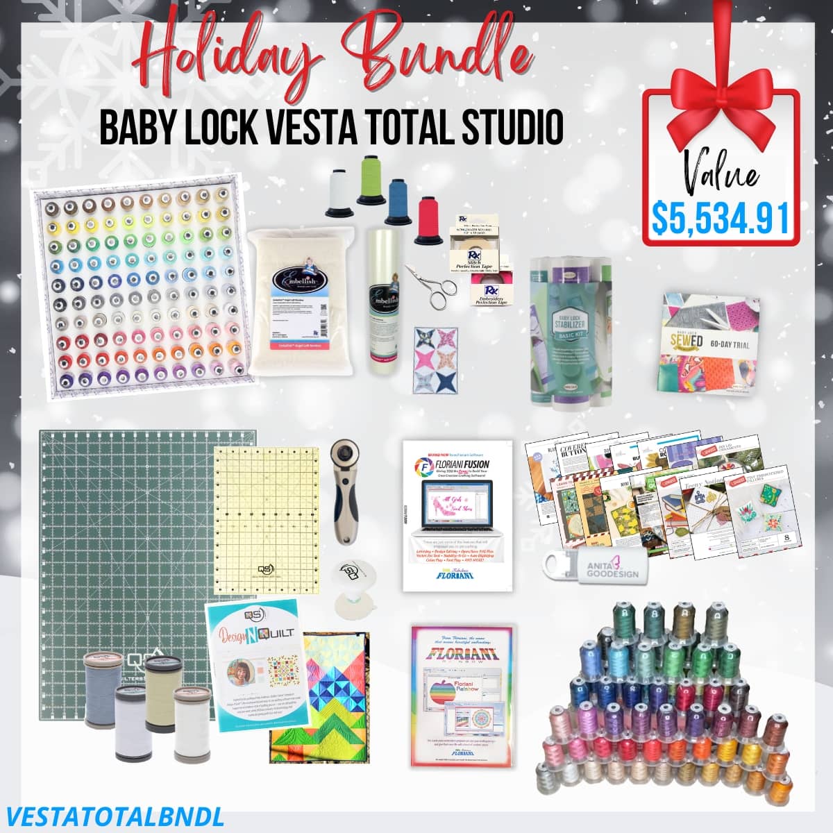 Baby Lock Vesta Total Studio holiday sale bundle