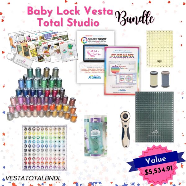 Baby Lock Vesta Total Studio bundle for Valentine's 3in1 Sale