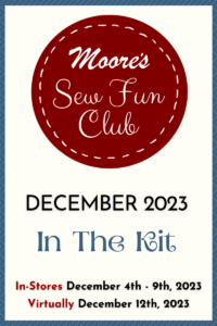 Home page Banner image for Sew Fun Club December 2023 with meeting dates