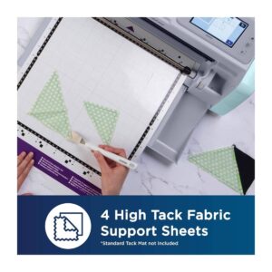 Brother ScanNCut High Tack Fabric Support Sheet with fabric