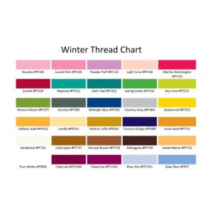 Floriani Winter Color Collection thread chart