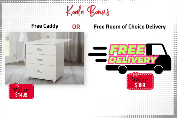 Koala Free Caddy or Free Delivery promo for holiday sale