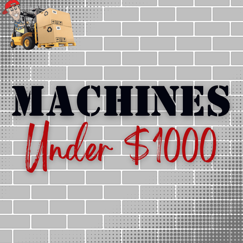 Year End Sale Category Card for machines Under 1000