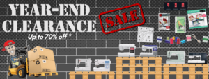 Year End Clearance Sale banner for home page