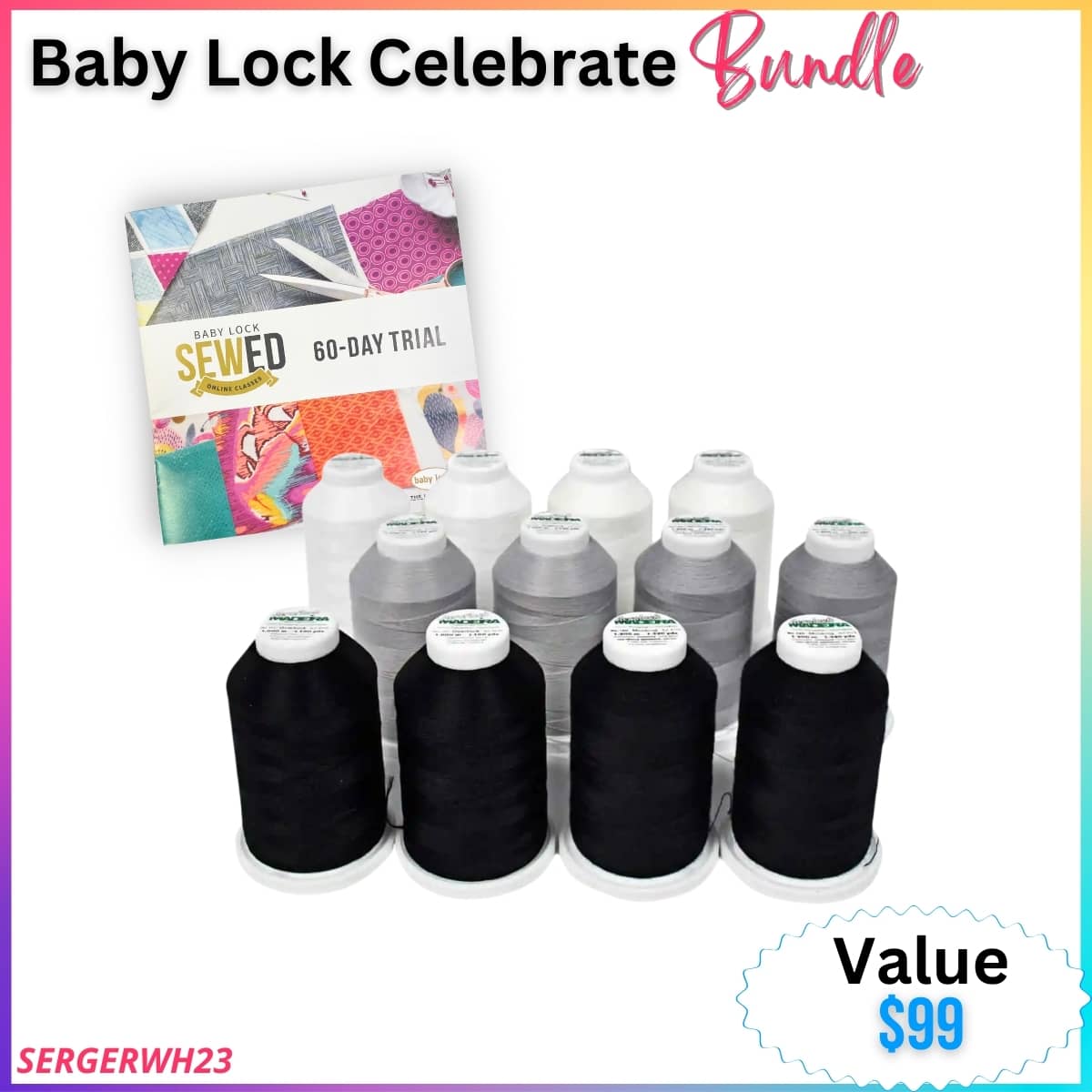 Baby Lock Celebrate is available at all Moore's Sewing locations