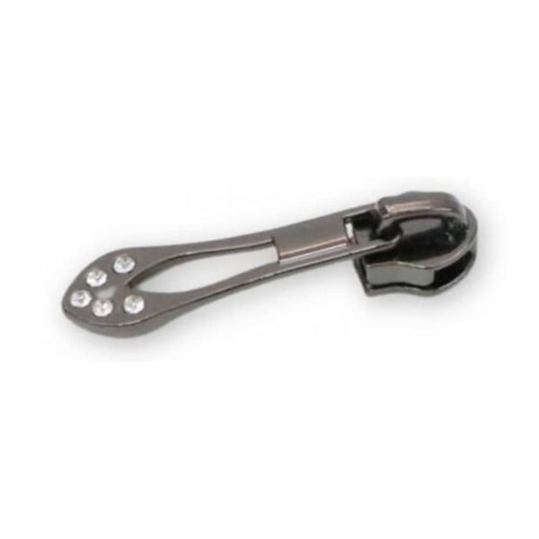Sallie Tomato Fancy Zipper Pulls - Gunmetal