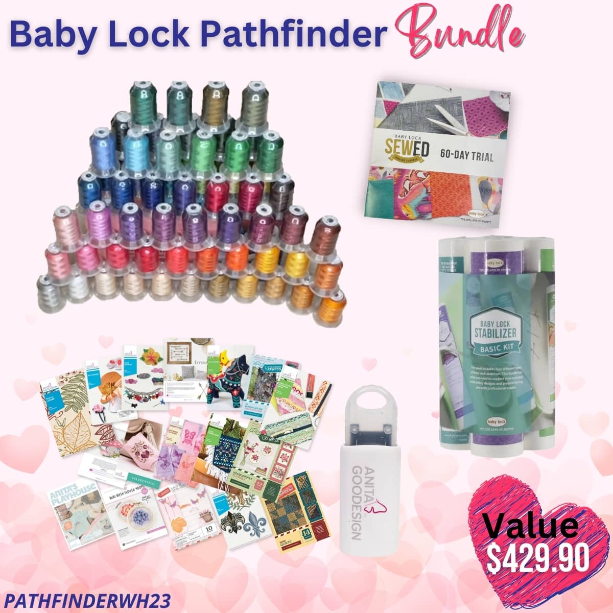 Baby Lock Pathfinder bundle for Valentine's Sale