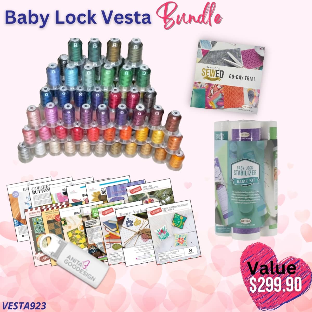 Baby Lock Vesta bundle for Valentine's Sale