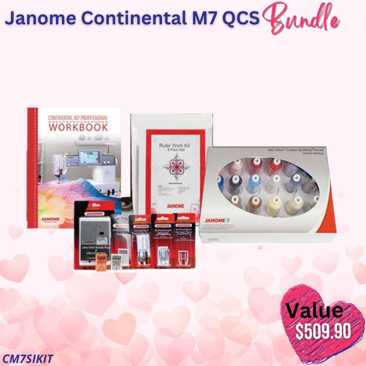 Janome Continental M7QCS Bundle for Valentine's Sale