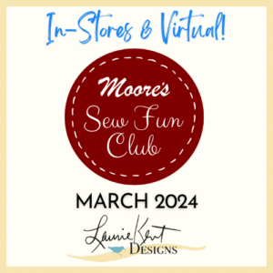 Sew Fun Club March sign up page card