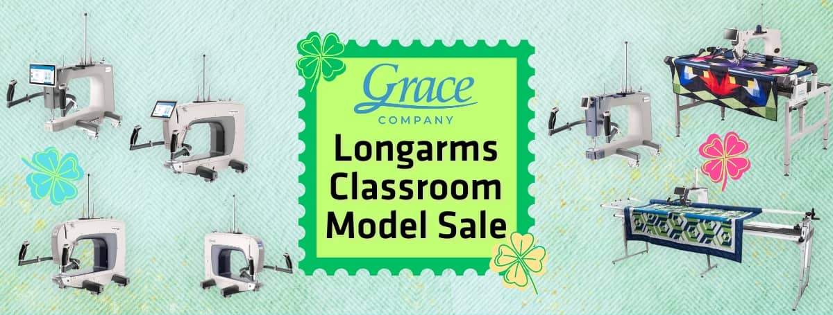 Grace Longarm Classroom Models Sale banner image for home page