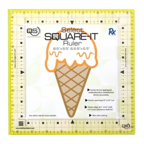 Quilters Select Square It Ruler 8.5" packaging image