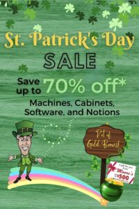 St. Patrick's Day Sale Landing Page banner for mobile