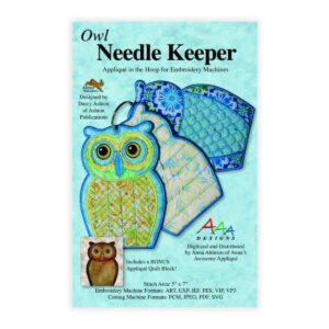 Anna’s Awesome Appliqué Owl Needle Keeper main product image