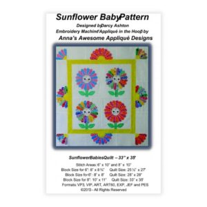Anna’s Awesome Appliqué Sunflower Baby main product image