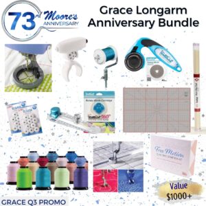 Grace Longarm machine bundle for July Anniversary Sale