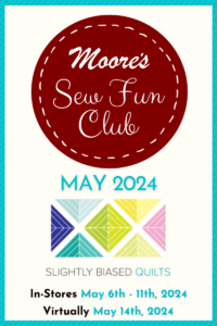 Sew Fun Club mobile home page banner for May