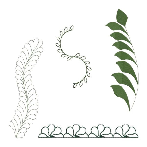Sew Steady Embroidelee Feather Embroidery Collection