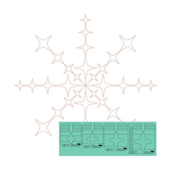 Sew Steady Starry Nights Quilting Templates