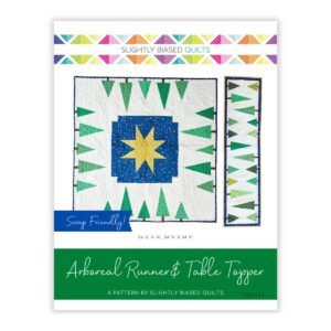 Slightly Biased Quilts Arboreal Runner and Table Topper quilt pattern main product image
