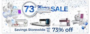 73rd Anniversary Sale Home Page Banner