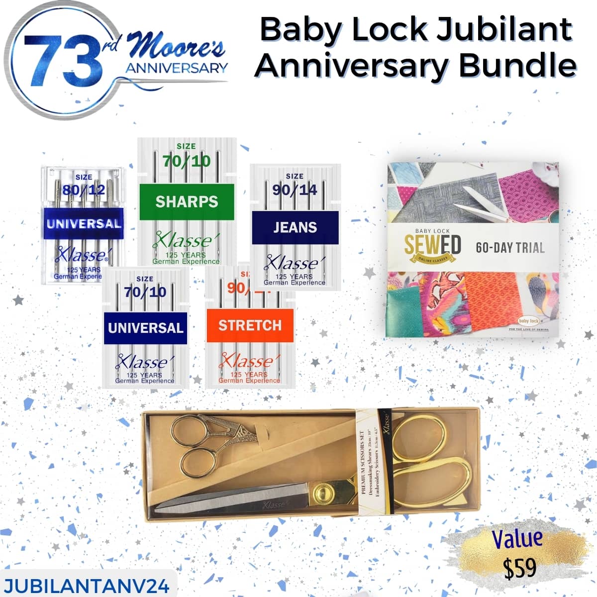 Baby Lock Jubilant Bundle Moore's Sewing