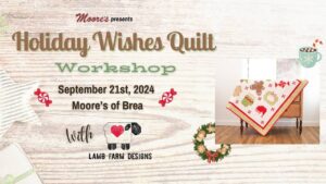 Holiday Wishes Quilt Workshop Info Card