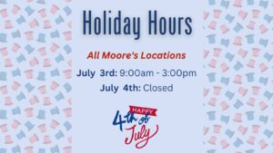 July 4th Holiday Hours info card