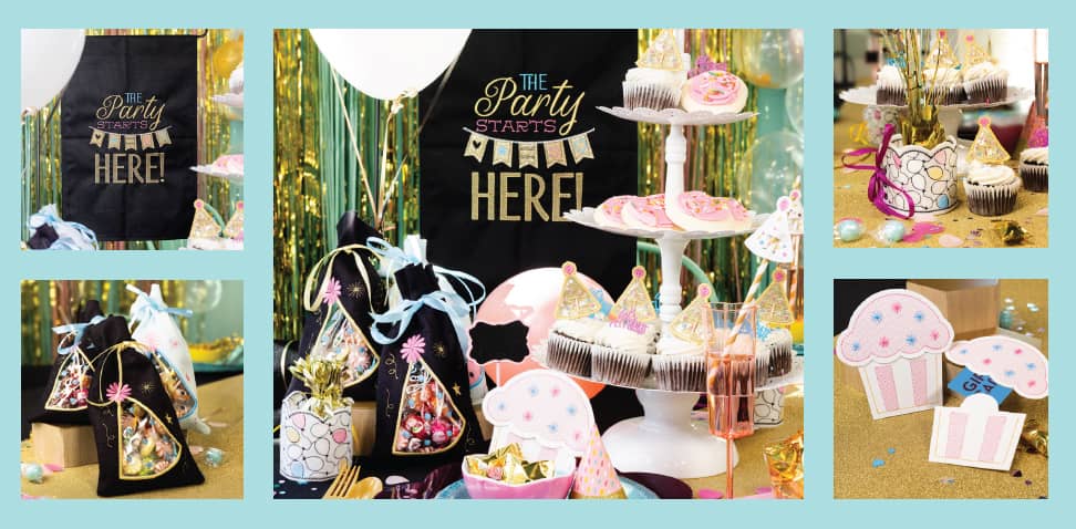 Let's Celebrate event projects collage