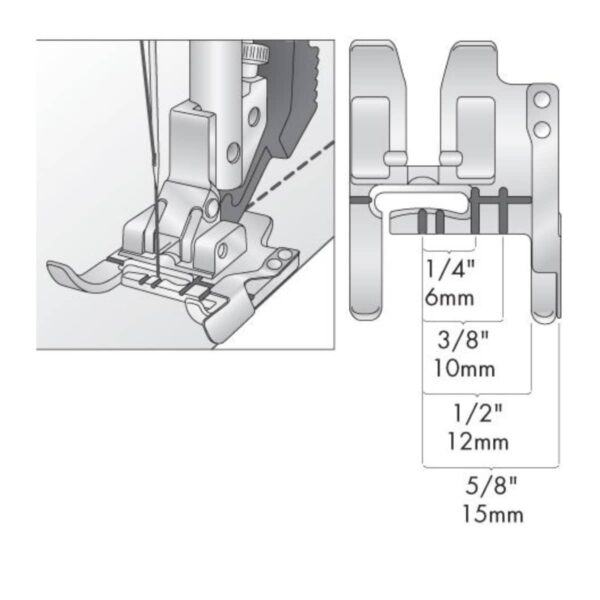 Pfaff Seam Guide Foot diagram