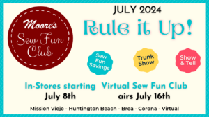Sew Fun Club July Info Card