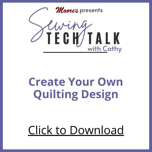 PDF Card for vlog Create a Multi-Layered Applique (Sewing Tech Talk with Cathy)