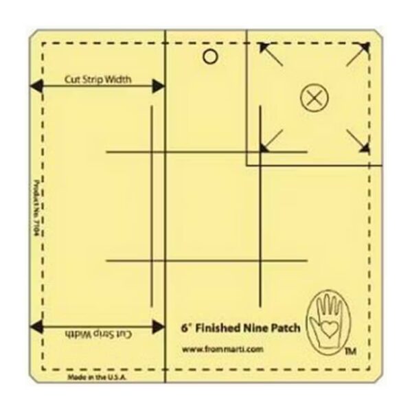 Marti Michell Nine Patch Ruler (6 inch)main product image