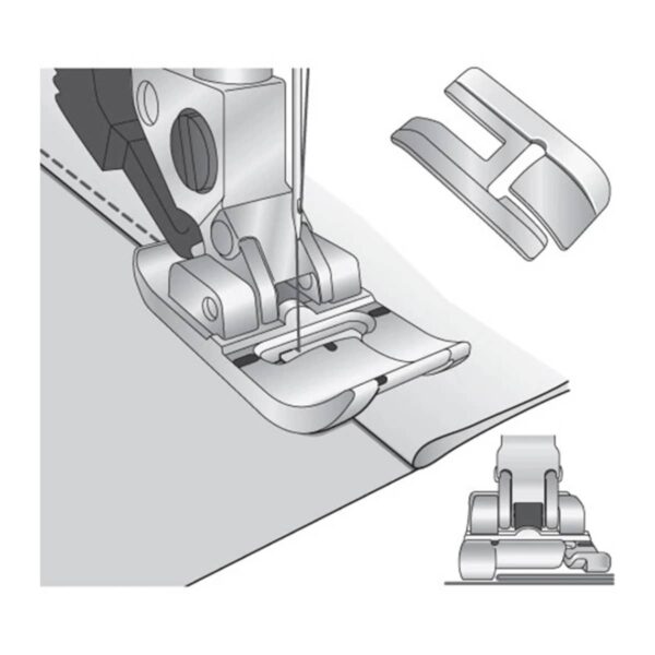 Pfaff Bi-Level Topstitch Foot diagram