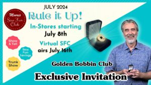 Sew Fun Club July FB Post featuring Quilting Rulers