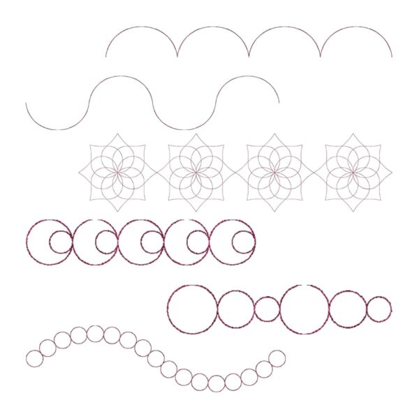 Sew Steady Sariditty Embroidelee Lotus and Pebbles Collection