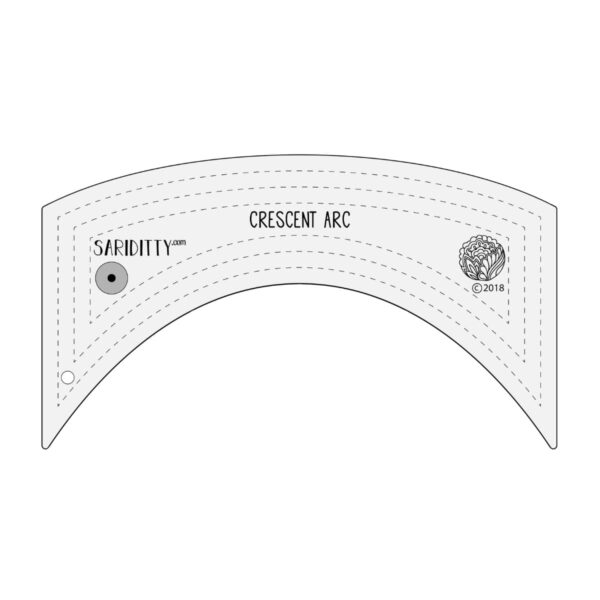Sew Steady Sariditty Crescent Arc Ruler
