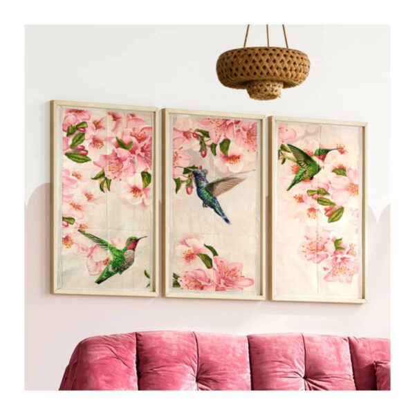 OeSD Spring Hummingbirds Tiling Scene lifestyle image