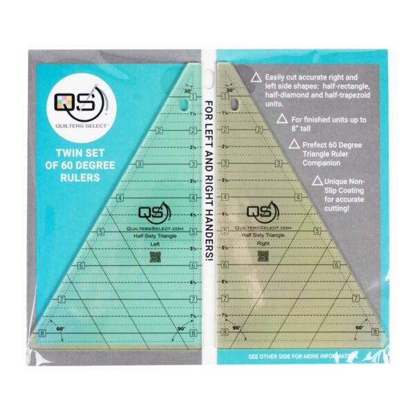 Quilters Select 60 Degree Half Triangle Ruler Set main product image