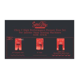 Sew Fine Ultra T Serger Foot Set for Janome main product image