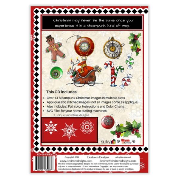 Desiree's Designs Merry Steampunk Christmas design details