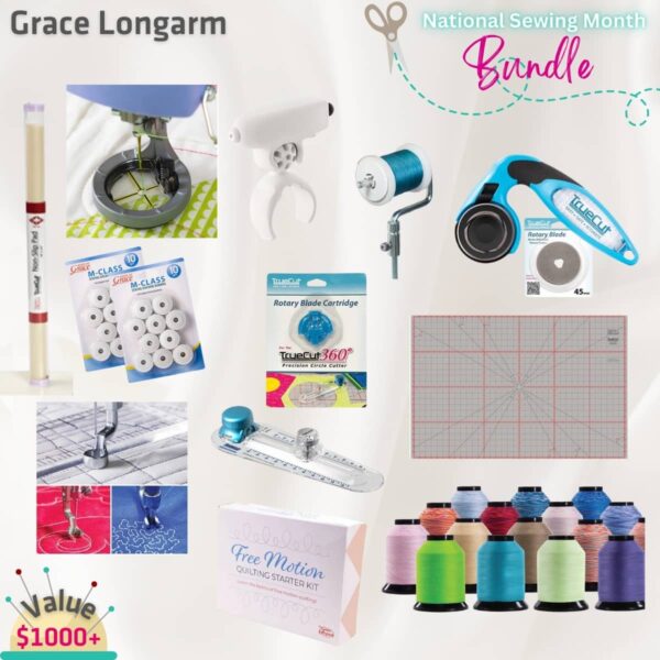 Grace new machine bundle for National Sewing Month