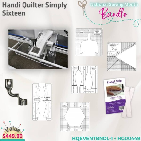 Handi Quilter Simply 16 bundle for National Sewing Month