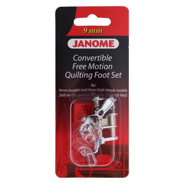 Janome Convertible Freemotion Quilting Foot Set