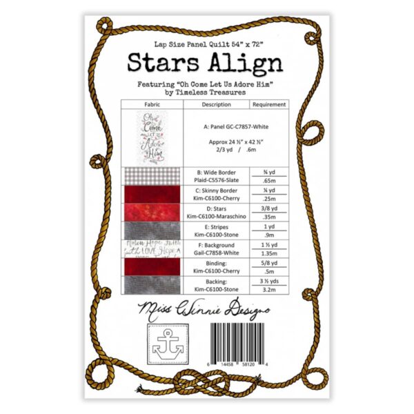Miss Winnie Designs Stars Align design details