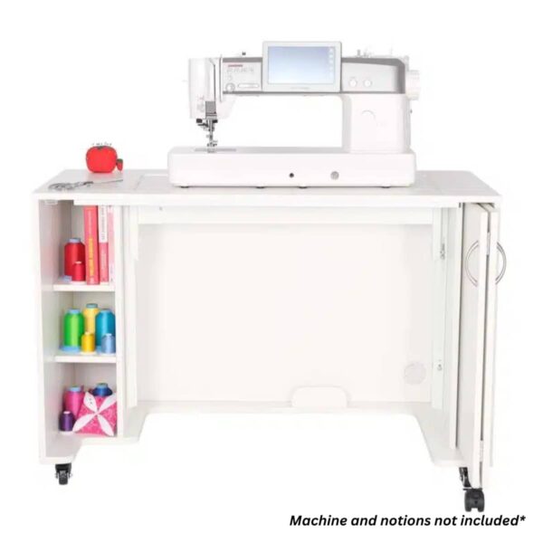 Mod XL Sewing Cabinet with machine in freearm position
