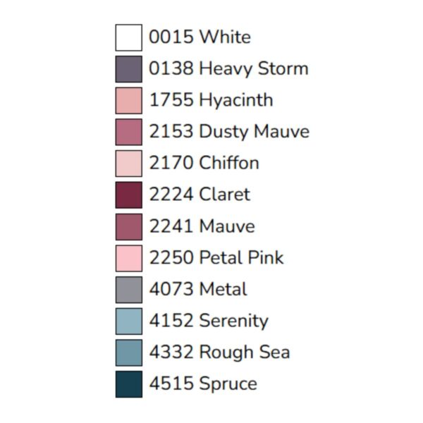 OeSD 1 Corinthians Thread Kit color chart